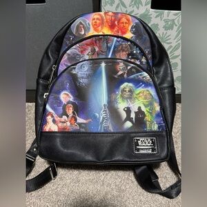Loungefly Star Wars Black and Multicolor Backpack